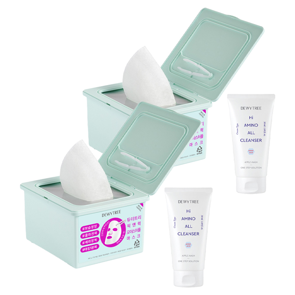 듀이트리 스페셜 픽 앤 퀵 모이스처풀 마스크 + 하이아미노 폼 50ml 35,740원