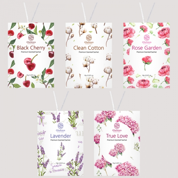 올레비엔 걸이형 종이 방향제 차량용 실내용 향주머니 1개입 800원