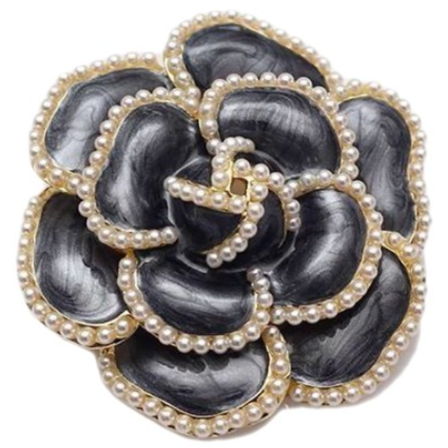 아즈블리 동백꽃 진주 브로치 17,500원