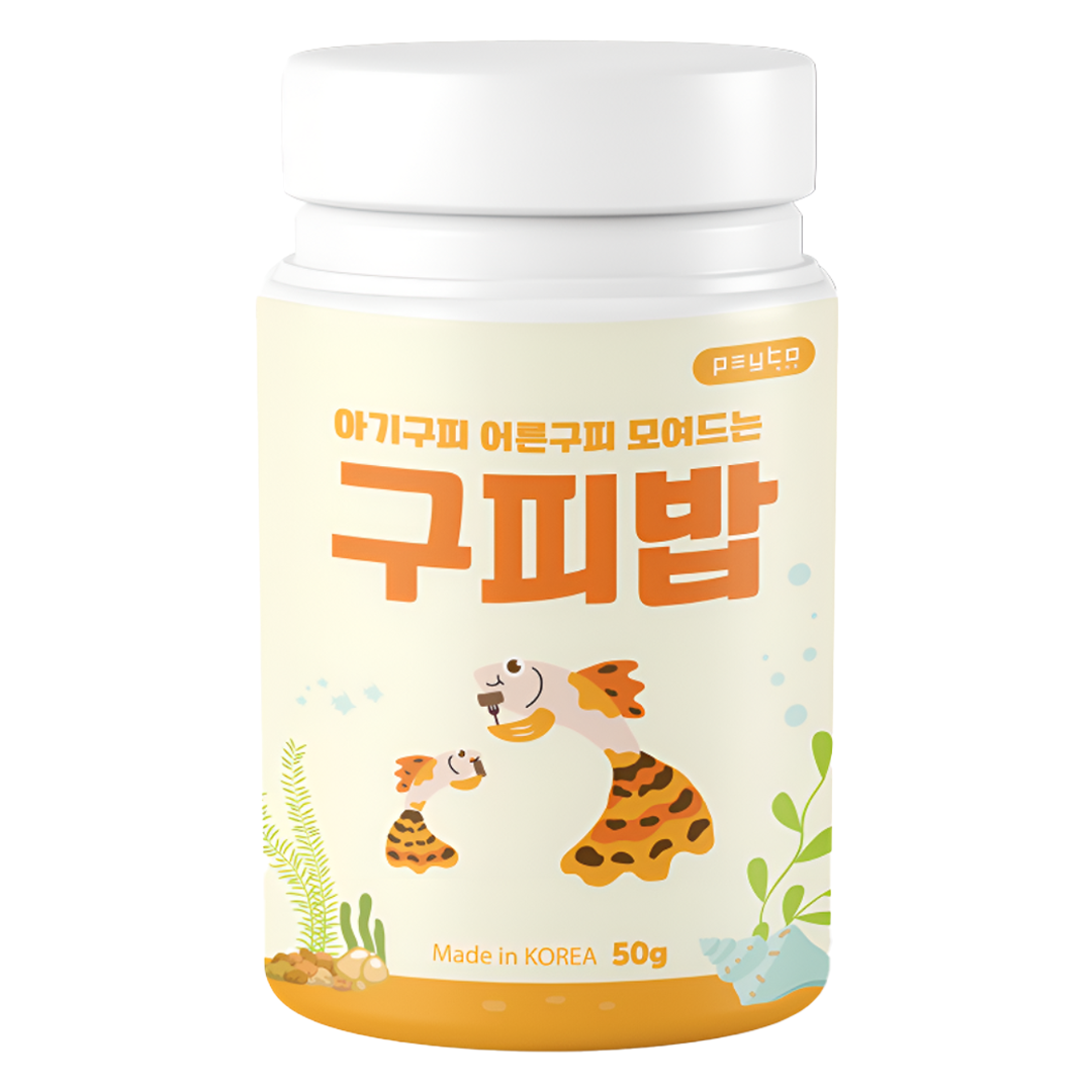 페이토 구피밥 국산 소형열대어 구피전용사료 + 먹이스푼 세트, 50g, 1개 7,720원