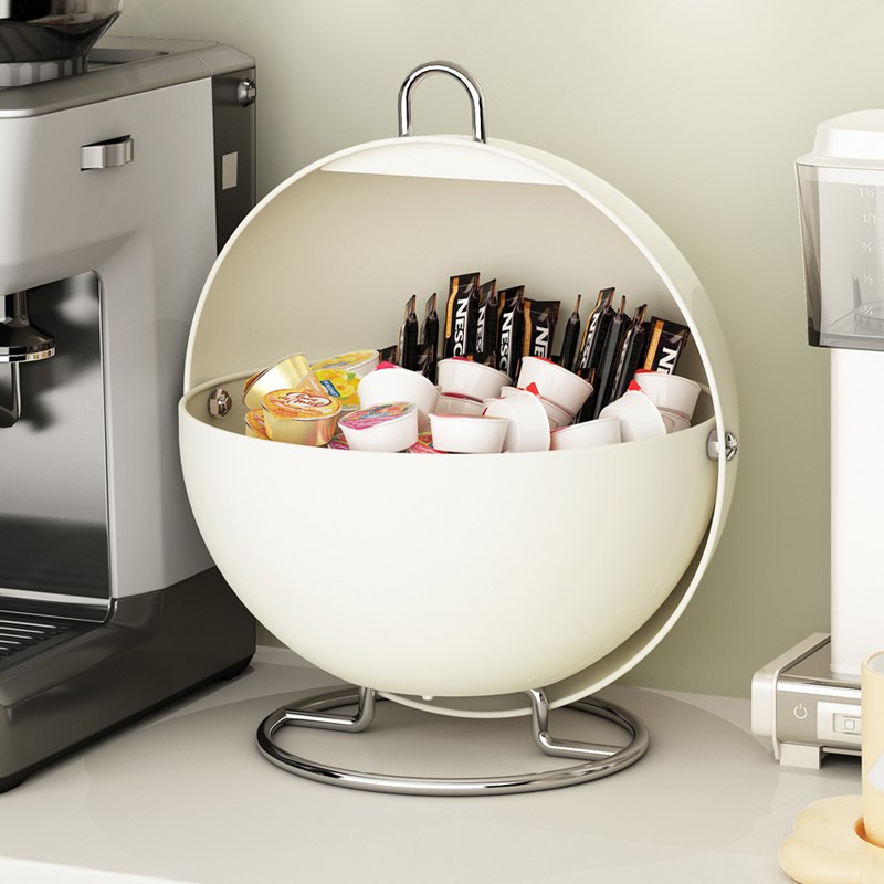 온데일리 철제 원형 수납함 보관함 다용도 정리함 화이트, 현재가 36,000원