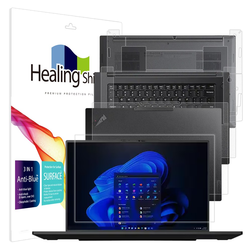 힐링쉴드 레노버 씽크패드 P1 Gen7 블루라이트차단 액정보호필름1매 외부3종, 1개 58,320원