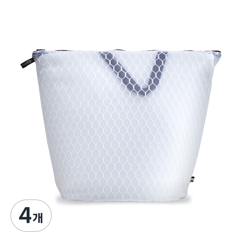 문스앤 항균 무형광 벌집 2중 메쉬 프리미엄 가방형 세탁망 빨래방 세탁망, 가방형_브라운, 4개 23,000원