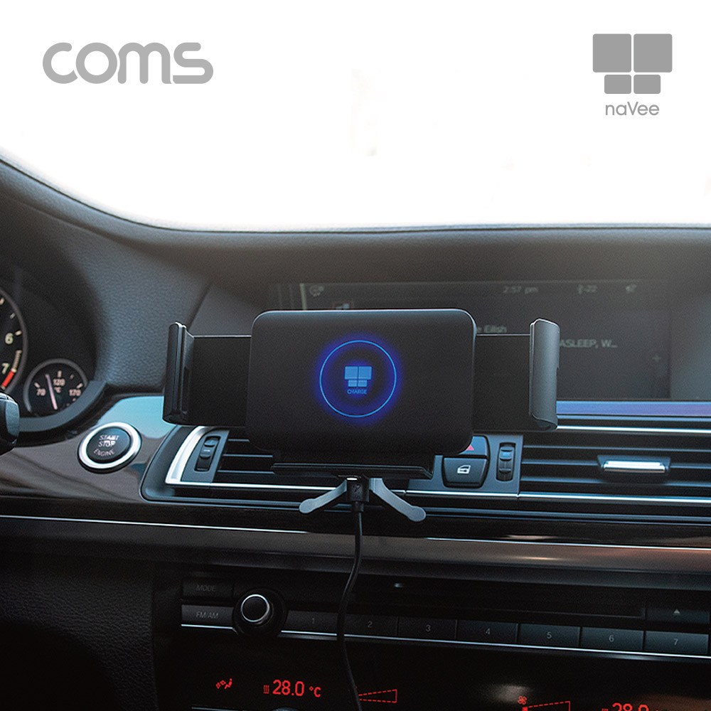 NAVIE 차량용 무선충전 와이드거치대 갤럭시폴드 LG V50듀얼 V60 아이폰11 프로맥스 갤럭시노트10플러스 충전 자동차 송풍구거치대 무선유도방식 49,500원