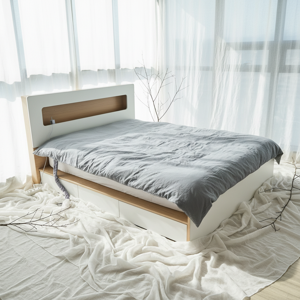 담요 이불 직접생산업체 한일이불 사계절용 오리털 커버형 양면 이불 2인용 더블 사이즈, 그레이+소라 189,000원