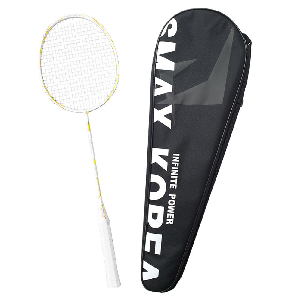 스맥스코리아 풀카본 초경량 배드민턴 라켓 78g, 1개, 제우스 화이트 38,250원