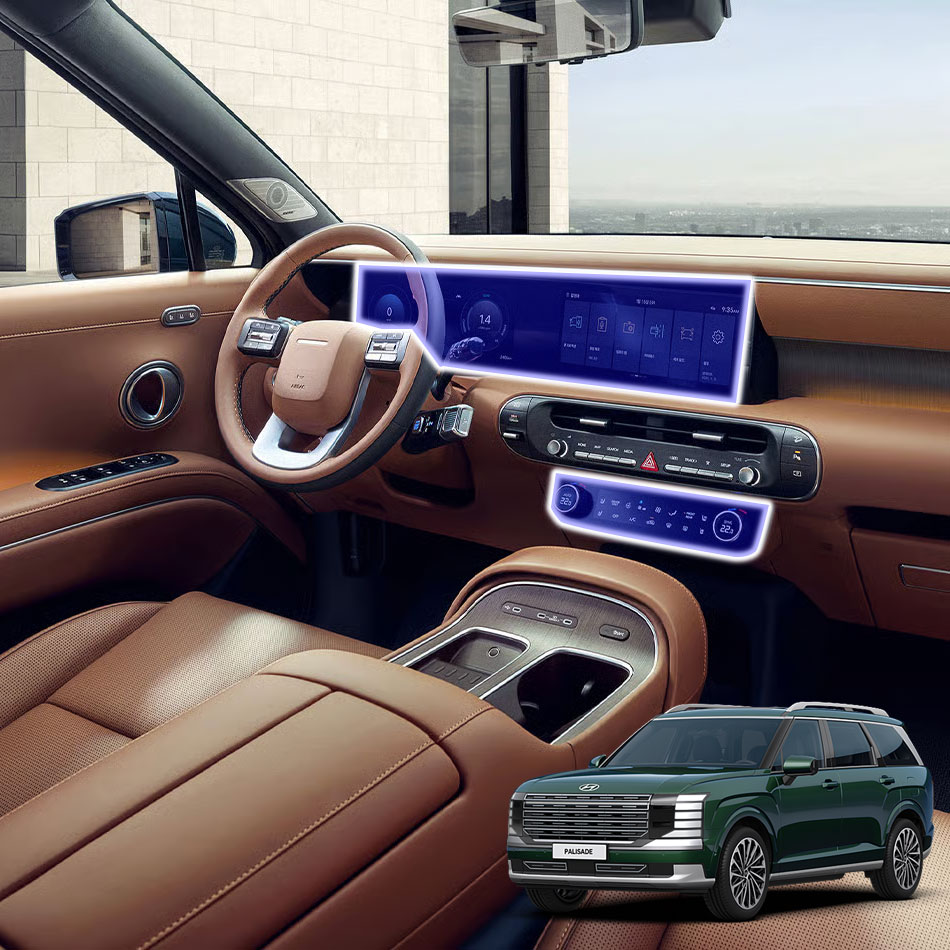 현대 팰리세이드 LX3 자동차 내비게이션 보호필름 논글레어 무광 눈부심방지 저반사 액정보호 Brov 브로브, 반투명, 1개 23,840원