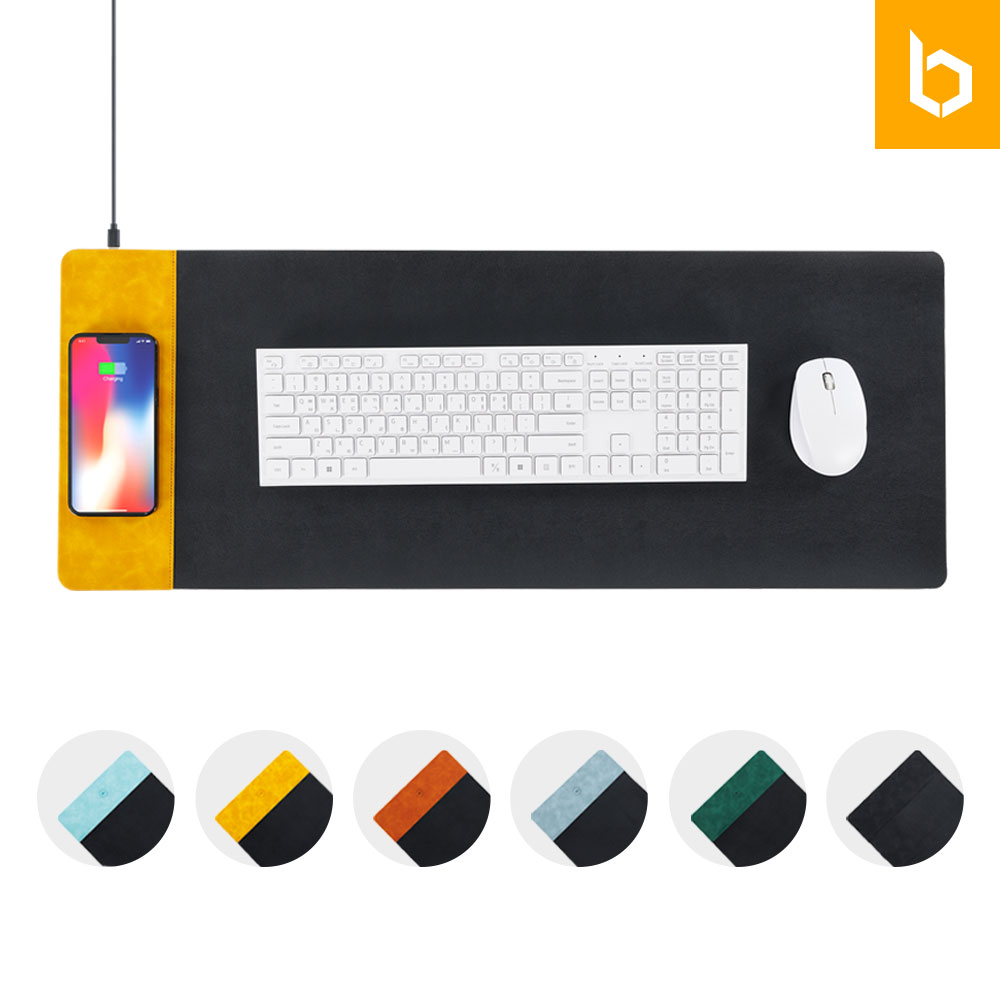 유즈비 스웨더 15W 고속무선충전 마우스장패드, 브라운 16,900원