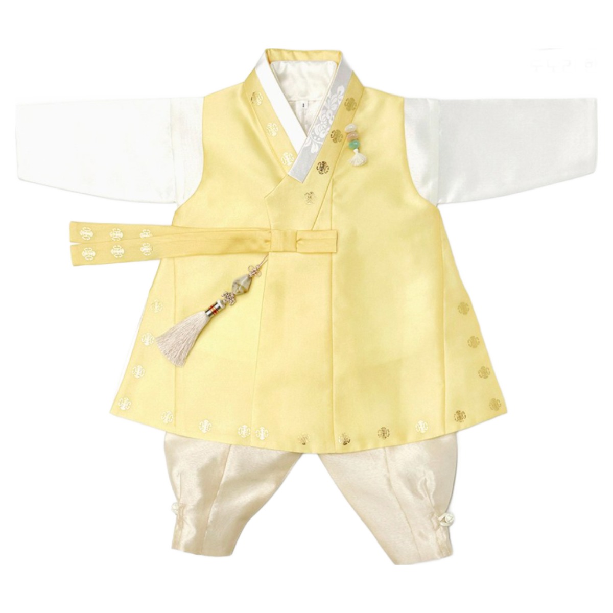 노랑 금박쾌자 고급 남아한복 (백일-10호) 돌잔치 아기 어린이 유아 아동한복 76,000원