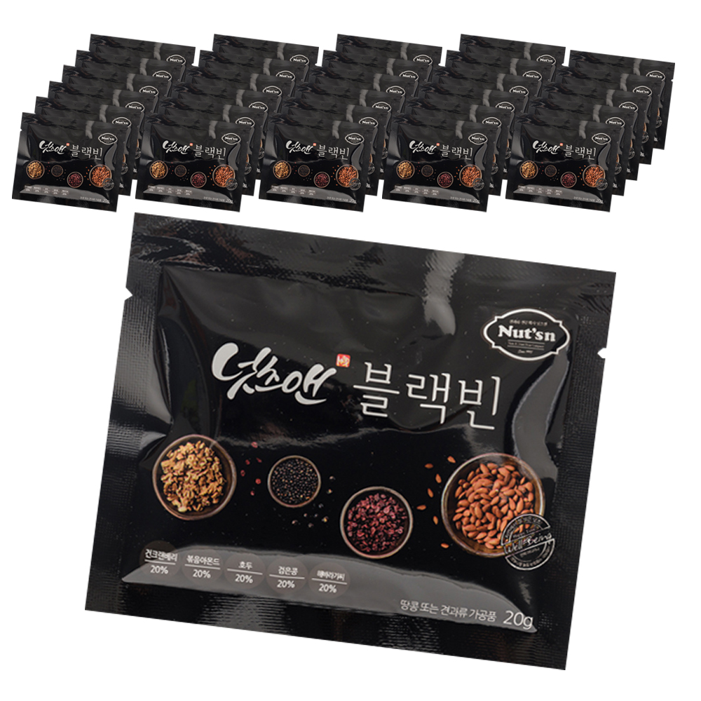 넛츠앤 하루한줌 블랙빈 견과, 30개, 20g 16,910원