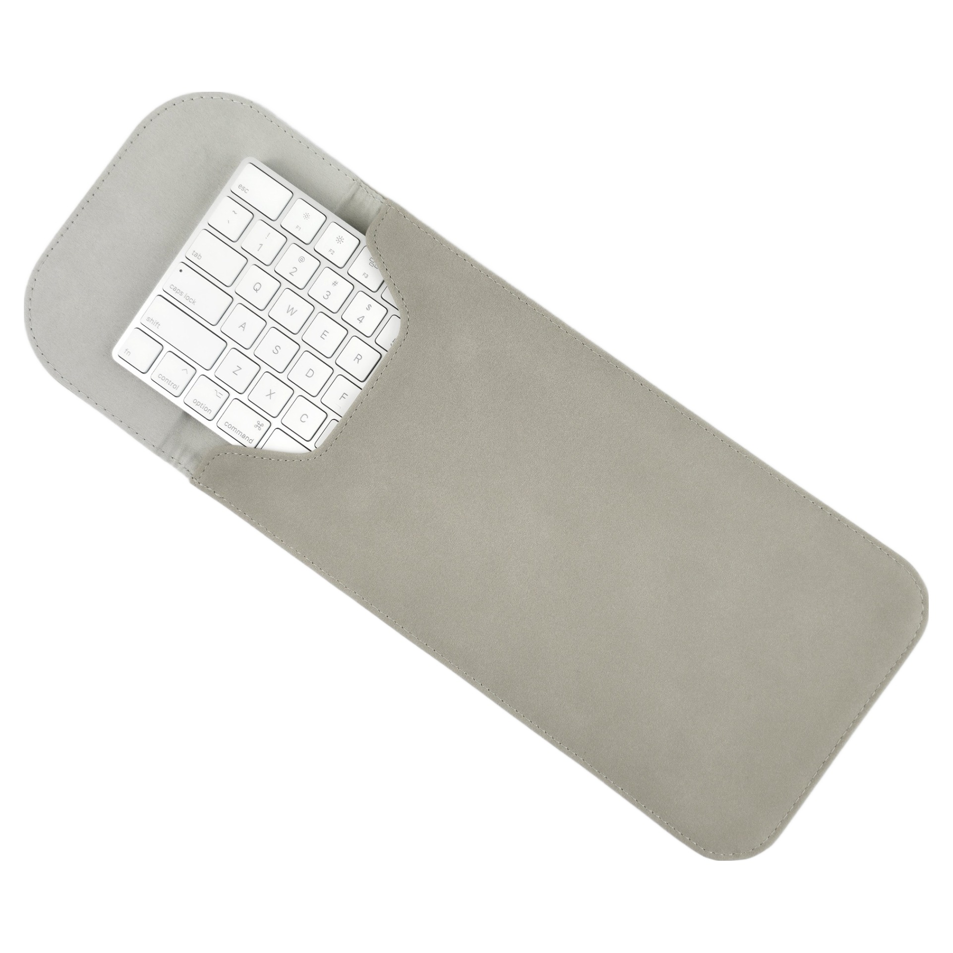 BOHO 애플 매직 키보드 2세대 / 로지텍 K380 블루투스 키보드 고급형 슬리브 파우치, 화이트 실버(라이트 그레이) 14,000원