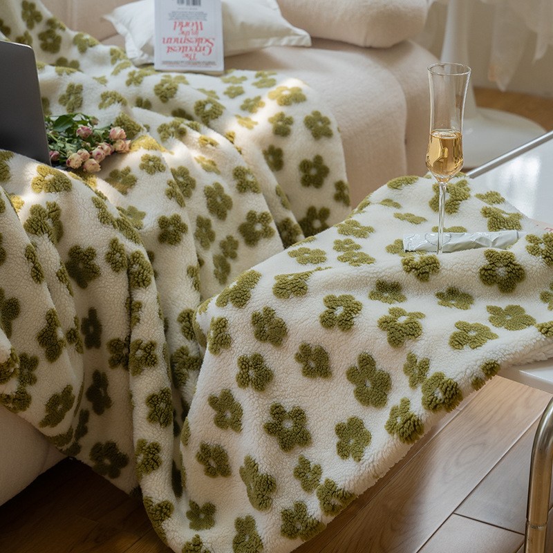 플라워 양털 소파 두꺼운 담요 블랭킷 무릎담요 108,000원