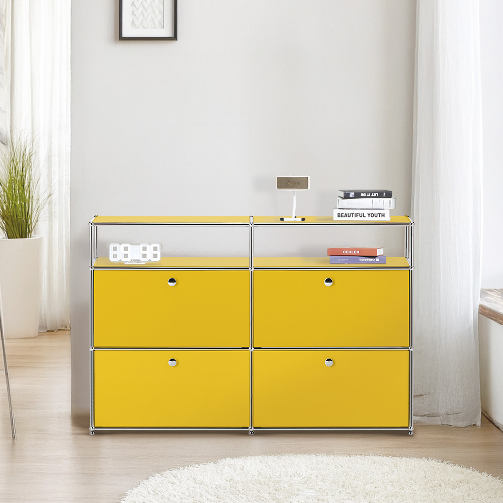 이가페 미드센츄리 모듈거실 듀오 2x3 투플로어 수납장 본품 방문설치, 옐로우 929,900원