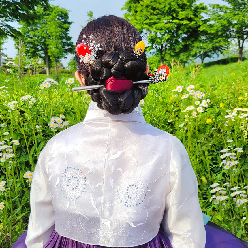 단아_대비녀 (장잠) 쪽머리 비녀 한복뒤꽂이 머리핀 악세사리 한복비녀 머리장식 혼주뒤꽂이 40,000원