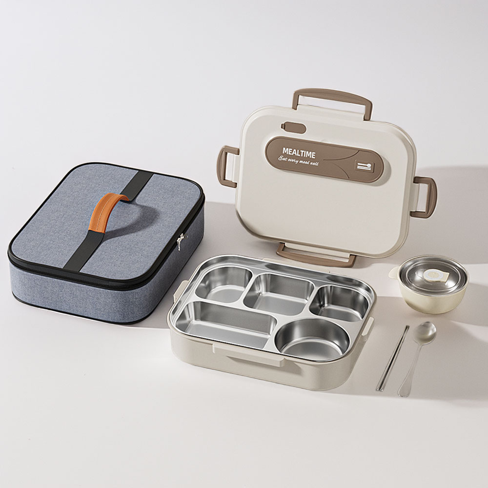 316스텐 도시락통 5칸 밀폐형 직장인 학생용 점심 도시락 + 수저세트 추가구성 29,820원