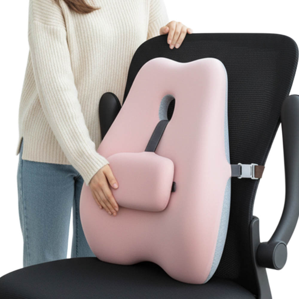 깔끔더하기 등받이 사무실 허리 쿠션 높이조절 28,800원