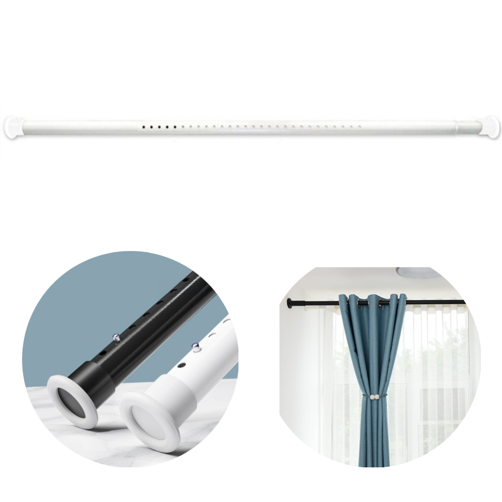 에이리빙 길이조절 초강력 못없이 커튼봉 커텐 압축봉, 화이트 24,900원