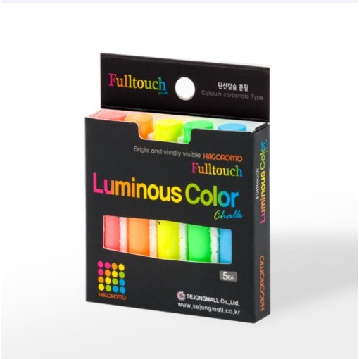 하고로모 탄산 형광분필 5색 혼합 5본 19,240원