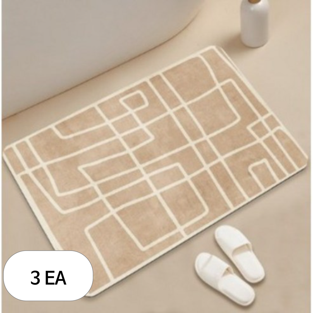 아필코 빨아쓰는 욕실 주방 논슬립 소프트 규조토 발매트 26,200원