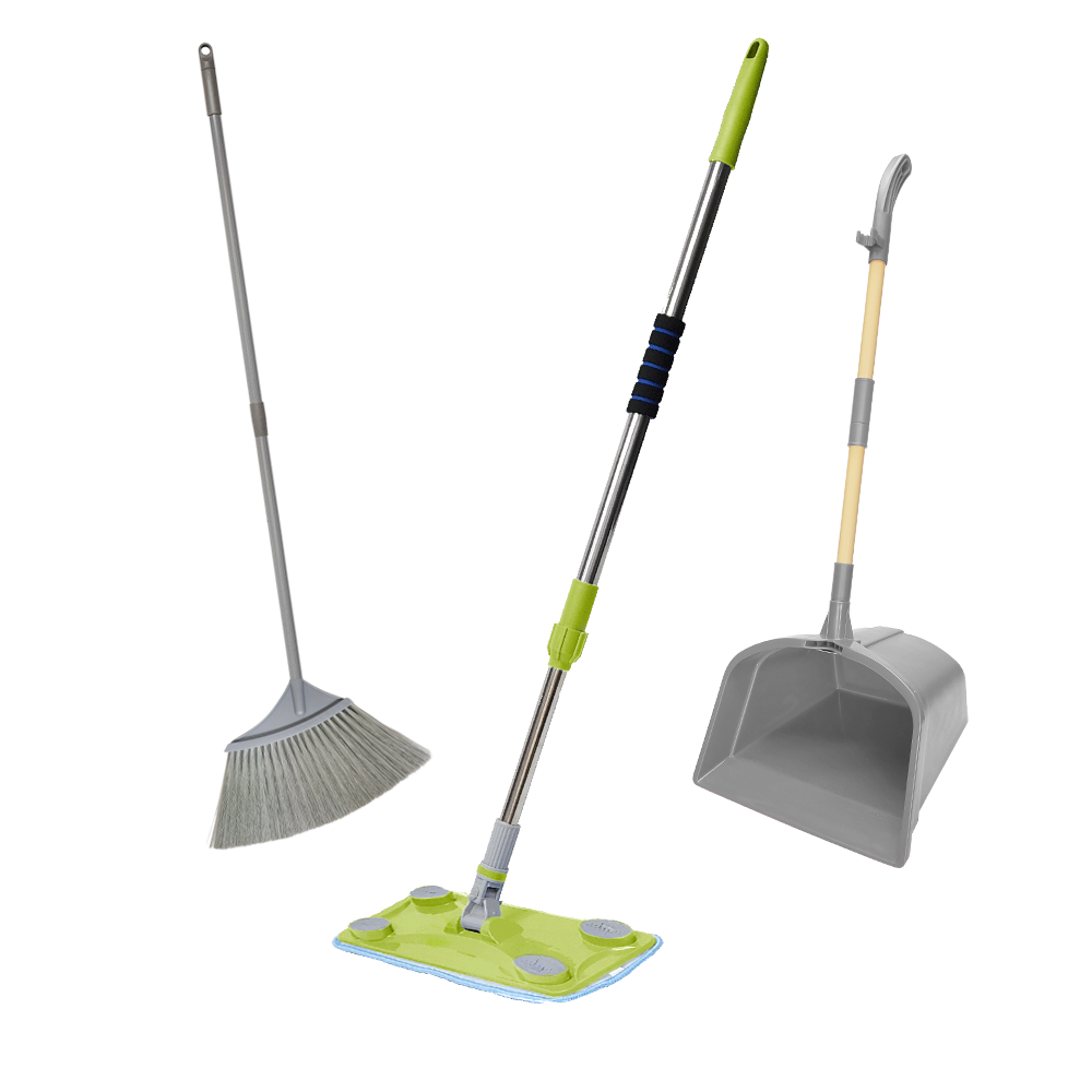 플라넥스 찰랑비+쓰레받기+밀대 올인원 청소세트, 찰랑비+한손쓰레받기+싹쓸이밀대 옐로그린, 1개 32,000원