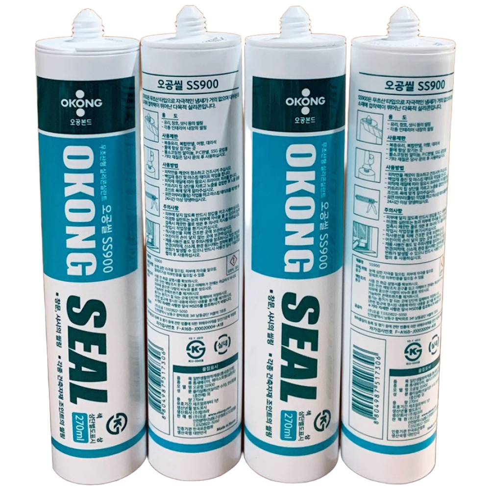 오공 무초산 실리콘 SS900 샷시 창호 메꿈용 백색 270ml 41,880원