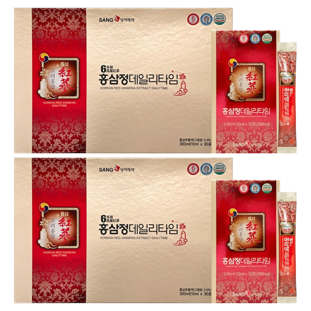 상아제약 6년근 고려 홍삼정 데일리타임 10p, 100ml, 6개 74,430원