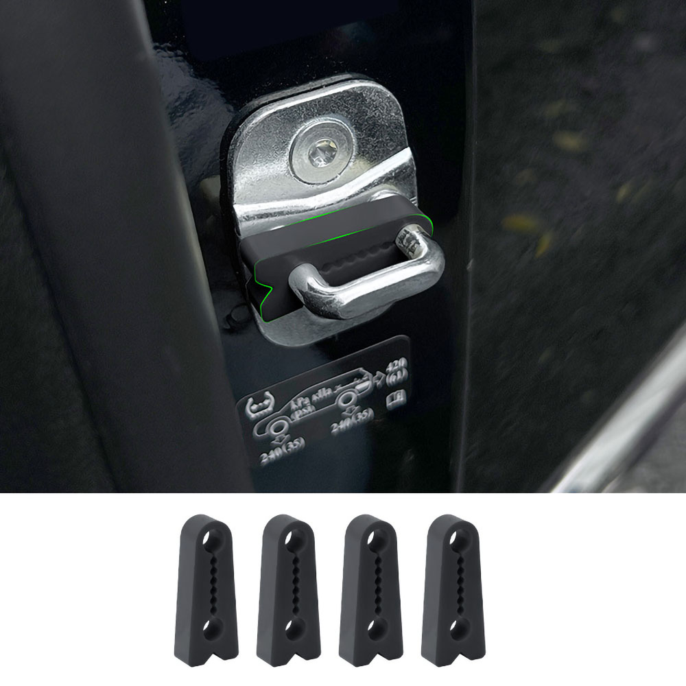 미즈코스 자동차 도어 차문 충격 흡수 소음 방지 잠금 버퍼 패드, 블랙 4P, 전차종 5,900원