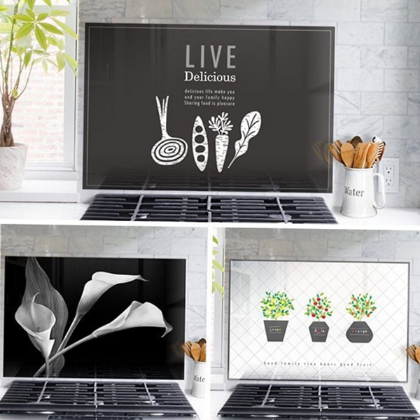 주방 아트 보드 강화 디자인 글라스 싱크대 아트 보드 데코 인테리어 꾸미기 벽장식 포인트 기름때 유리벽 144,820원