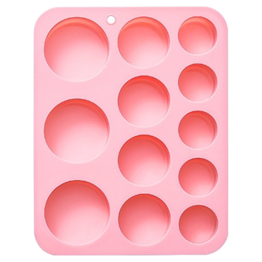 이홈베이킹 실리콘몰드 12구 사이즈별 원형, 랜덤발송, 1개 5,200원