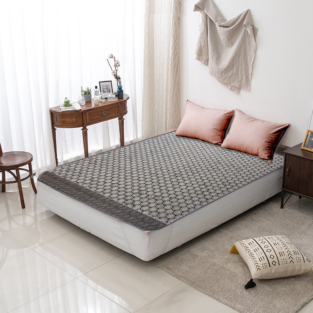 <두툼한전기매트> 한일의료기 EMF 탄소 그래핀 황토 그레이 싱글 더블 1인용 2인용 카본 무자계 전자파없는 온열 전기 장판 매트 요 두꺼운 침대용 거실 온열 전기장판 싱글 더블 189,000원