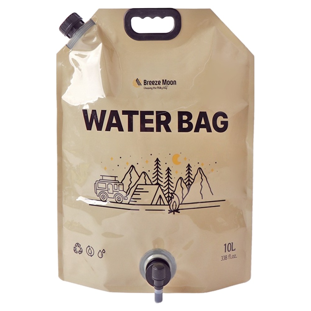 브리즈문 캠핑 대용량 휴대용 접이식 워터백 10L 4,800원