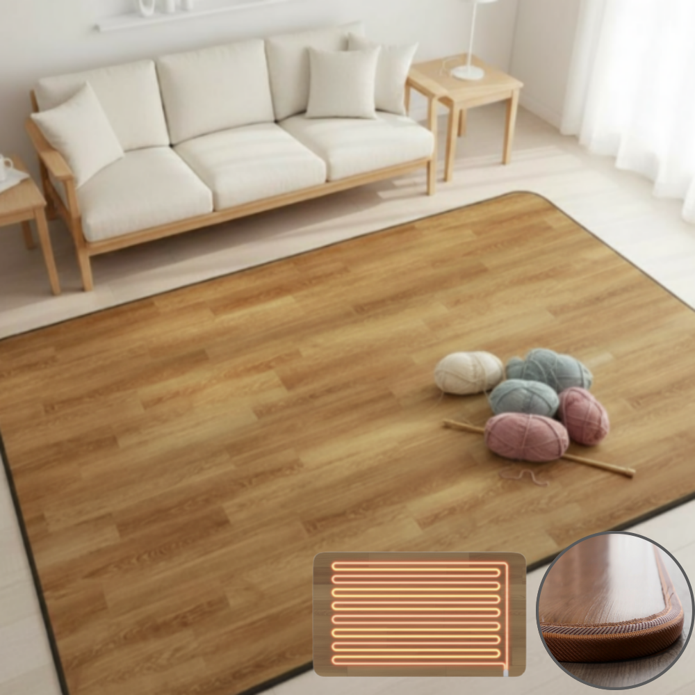 감성살롱 일월 해든마루 원목무늬 거실 카페트 전기장판 EMF 탄소 온열 전기매트 국내제조 208,000원