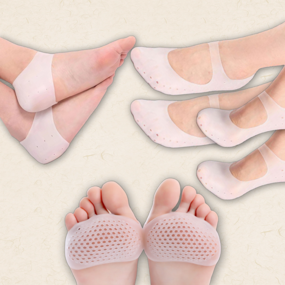 매니셀 풋케어 실리콘양말+앞꿈치 뒷꿈치 패드 4SET 16,900원