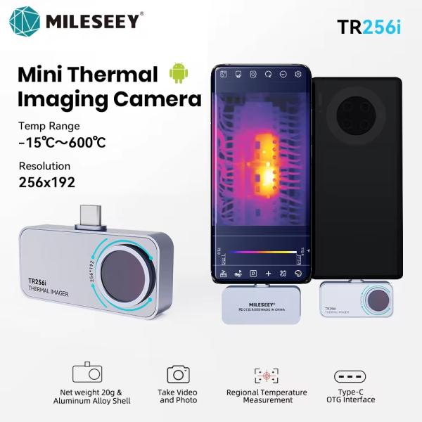 열화상카메라 누수탐지기 스마트 MILESEEY TR256i 256x192 카메라 안드로이드 패널 PCB 회로 수리 도구 330,830원