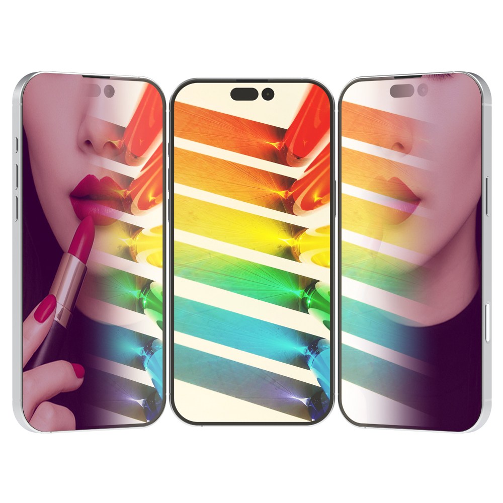 로랜텍 미러미 프리미엄 풀커버 강화유리 휴대폰 액정보호필름 핑크 2p 세트 12,900원