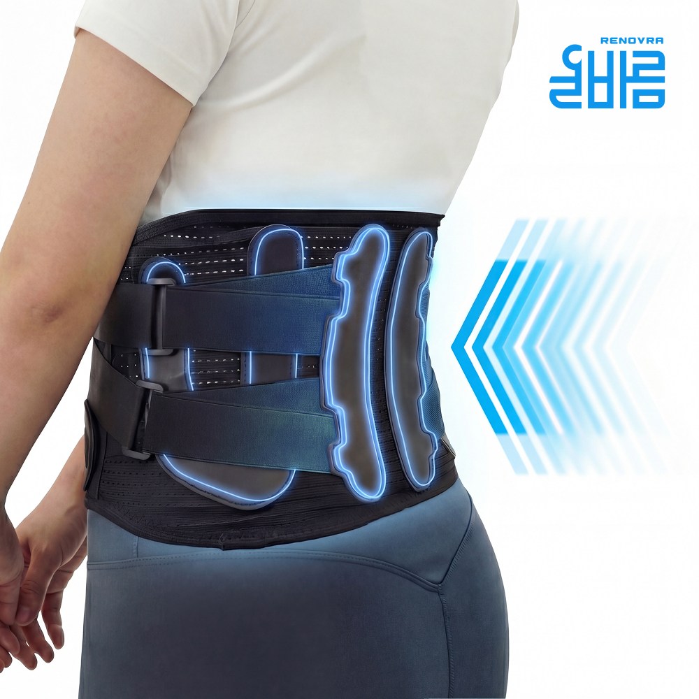 올바름 허리보호대 블랙 허리복대 벨트, 1개 24,900원