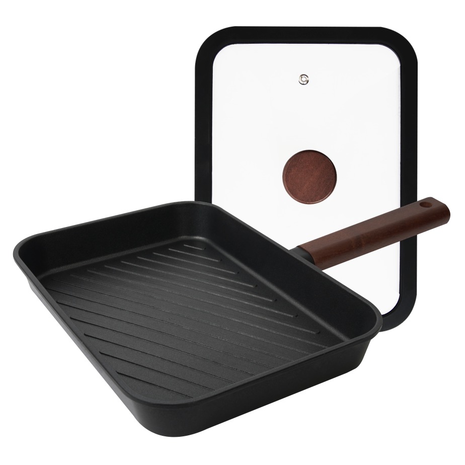 델라고 인덕션 오일마스터 코팅 사각그릴팬 20 x 28 cm, 1개, 28cm 42,900원