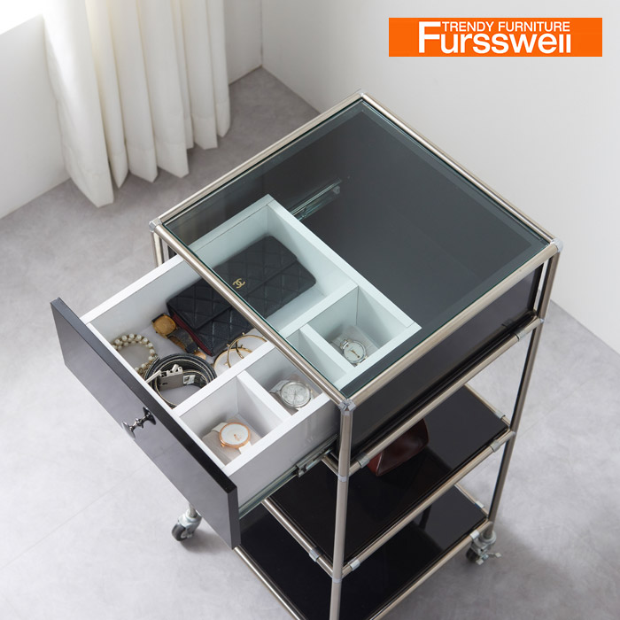 퍼스웰(완제품) 유로모듈수납장 400 아일랜드서랍장(SN_052), 화이트 249,000원