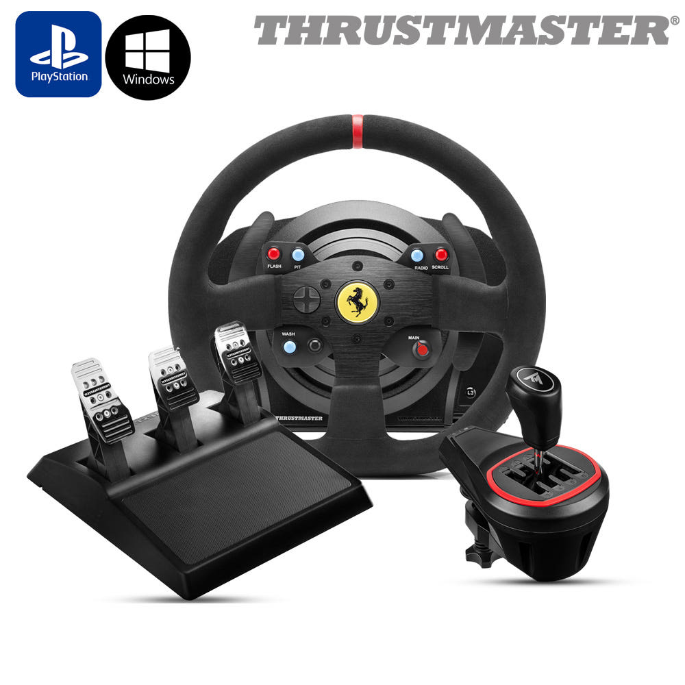 트러스트마스터 T300 페라리 Integral 레이싱휠, TH8S 쉬프터 패키지(PS5,PS4,PC용) PO 660,000원