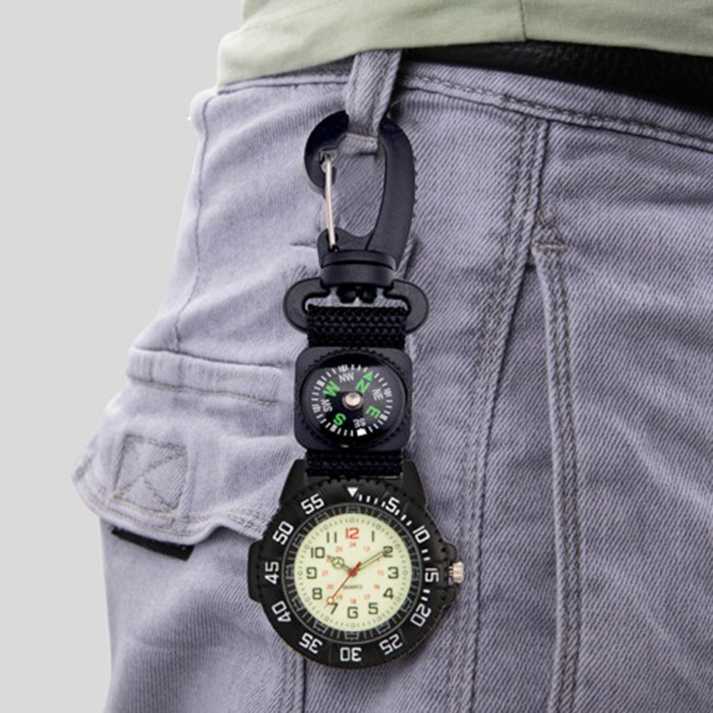 ^^혀니스토어 액티비티 카라비너 축광 야광 스포츠 시계 블랙 낚시 19,060원