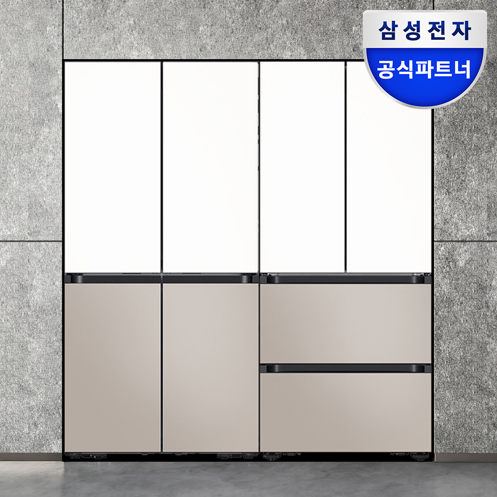 삼성 비스포크 키친핏 1등급 냉장고 김치 세트 4도어 RM70F63R2ZG+RK70F42M2ZG 5,770,000원