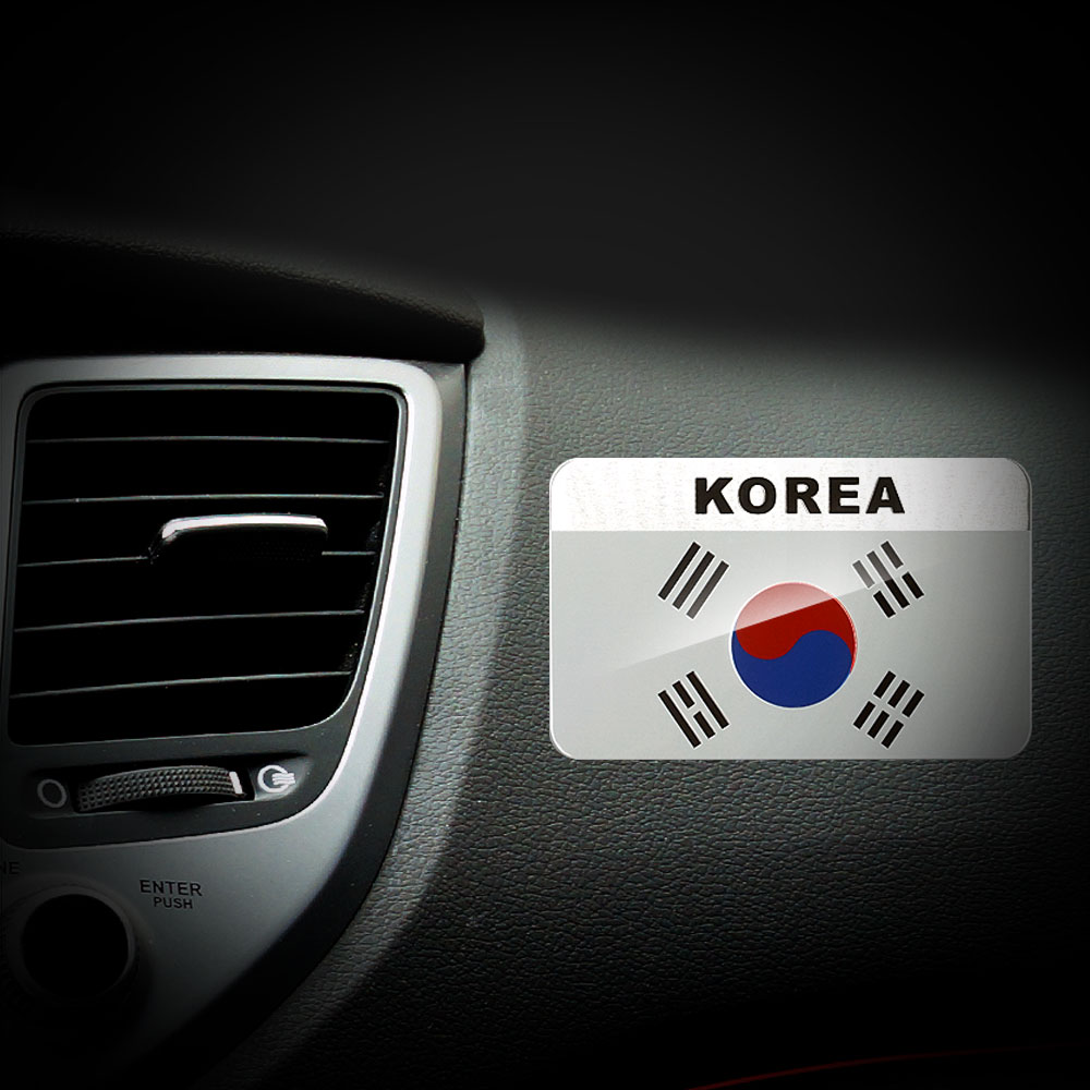 삼항LED 태극기 메탈 엠블럼 80mm X 50mm 5,100원