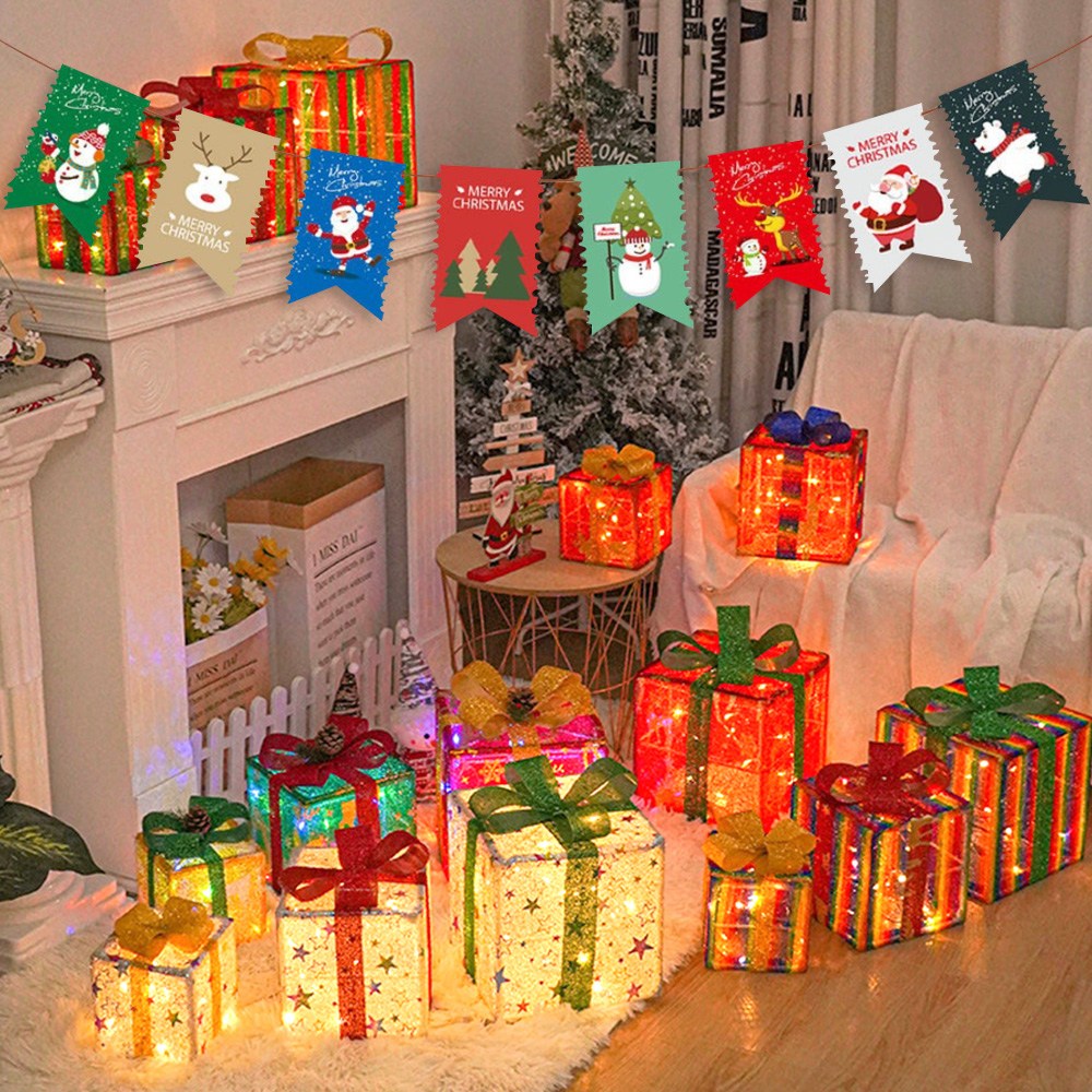 21세기트랜드 미라클 4종 세트 선물 상자 조명 장식 크리스마스 가랜드, 혼합, 1세트 25,800원