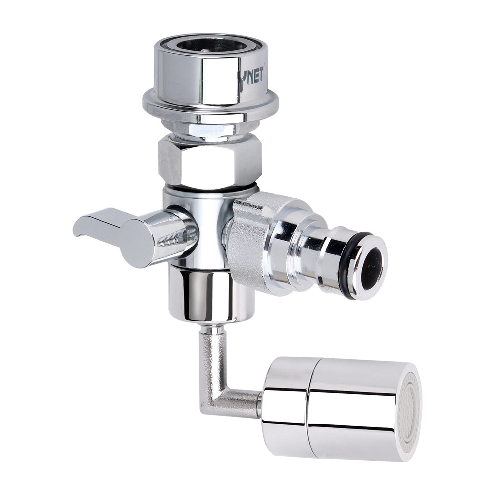 와이넷 세탁기 연결 원터치 전환밸브 수도분배기 에어레이터, 1개 34,800원