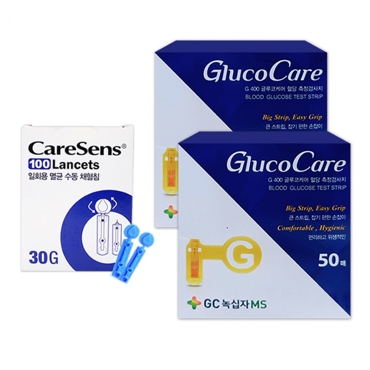 녹십자 글루코케어 혈당시험지 100매+침100개 57,940원