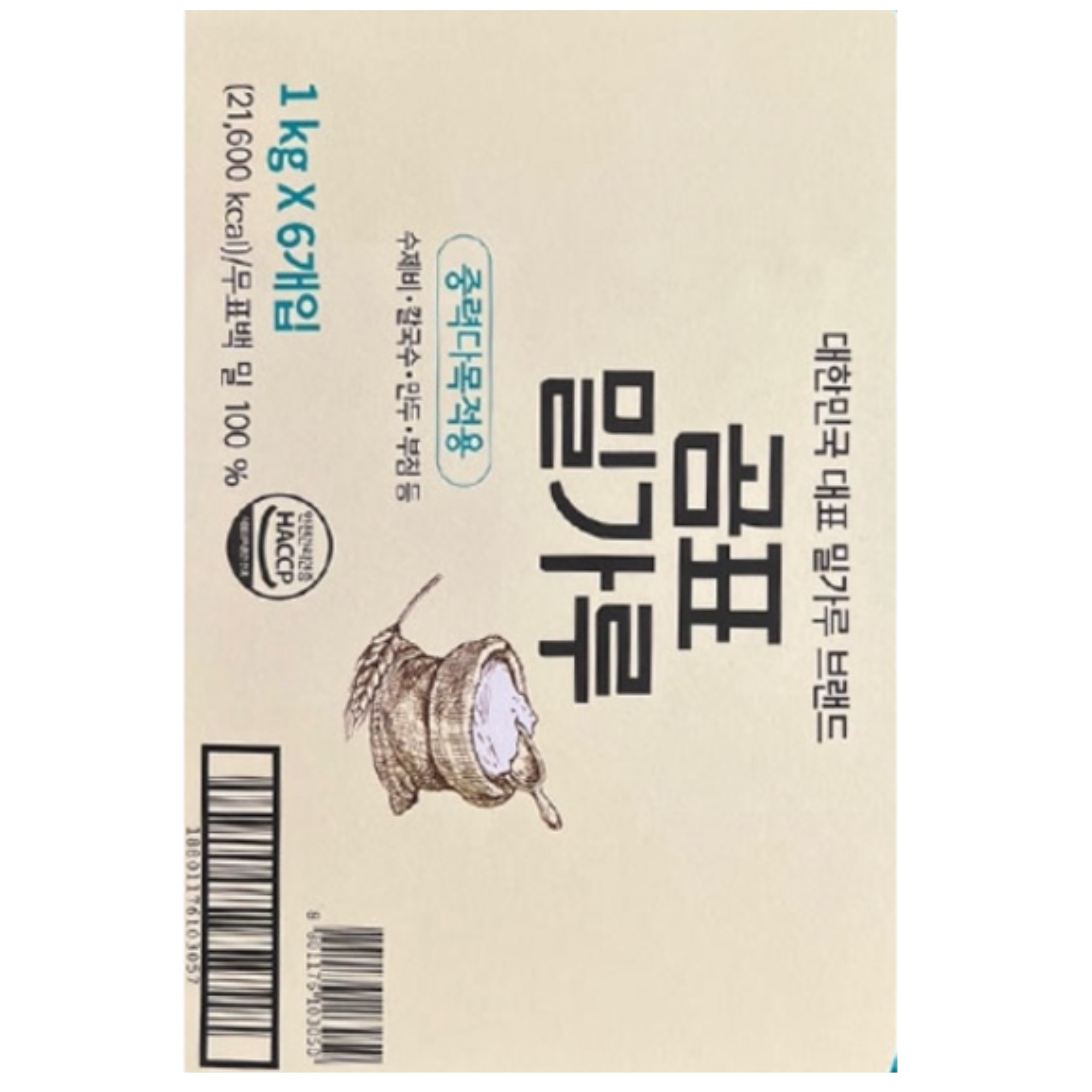 코스트코 곰표 중력 밀가루 1KG X 6, 6kg, 2개 24,870원