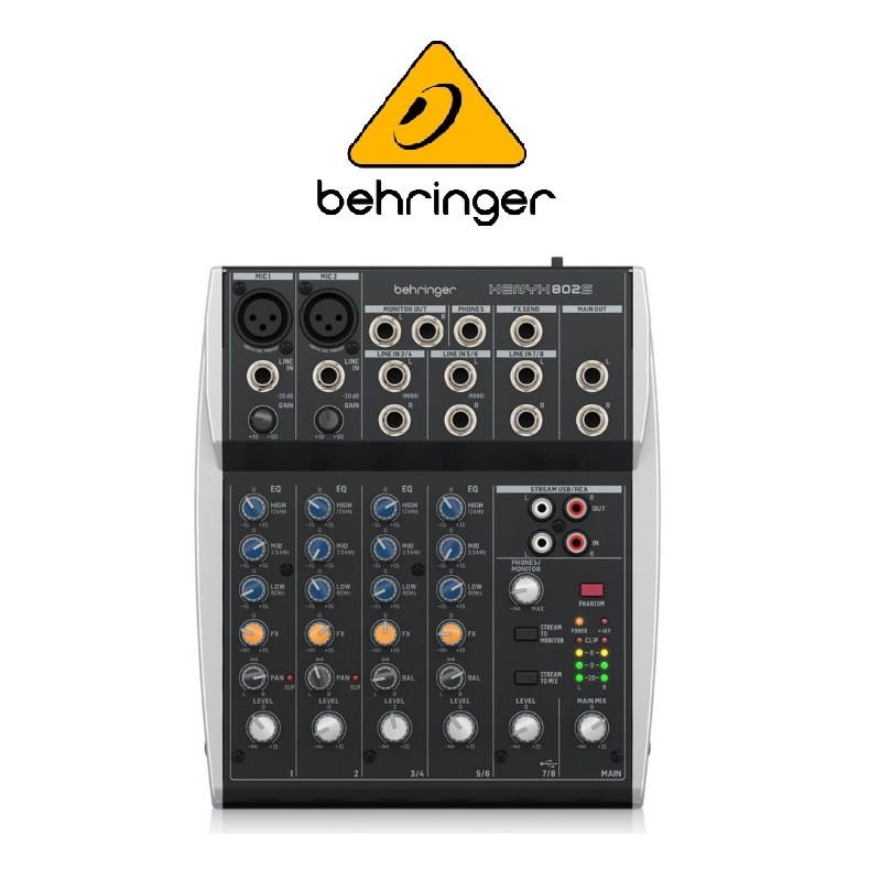 베링거 802S 아날로그 믹서 8채널 USB 오디오 믹서 140,000원