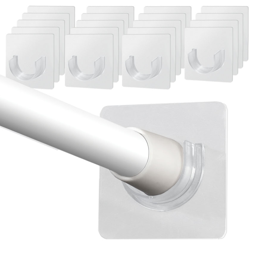 TheLiving 접착식 압축봉 고정걸이 후크, 투명, 20개 5,400원