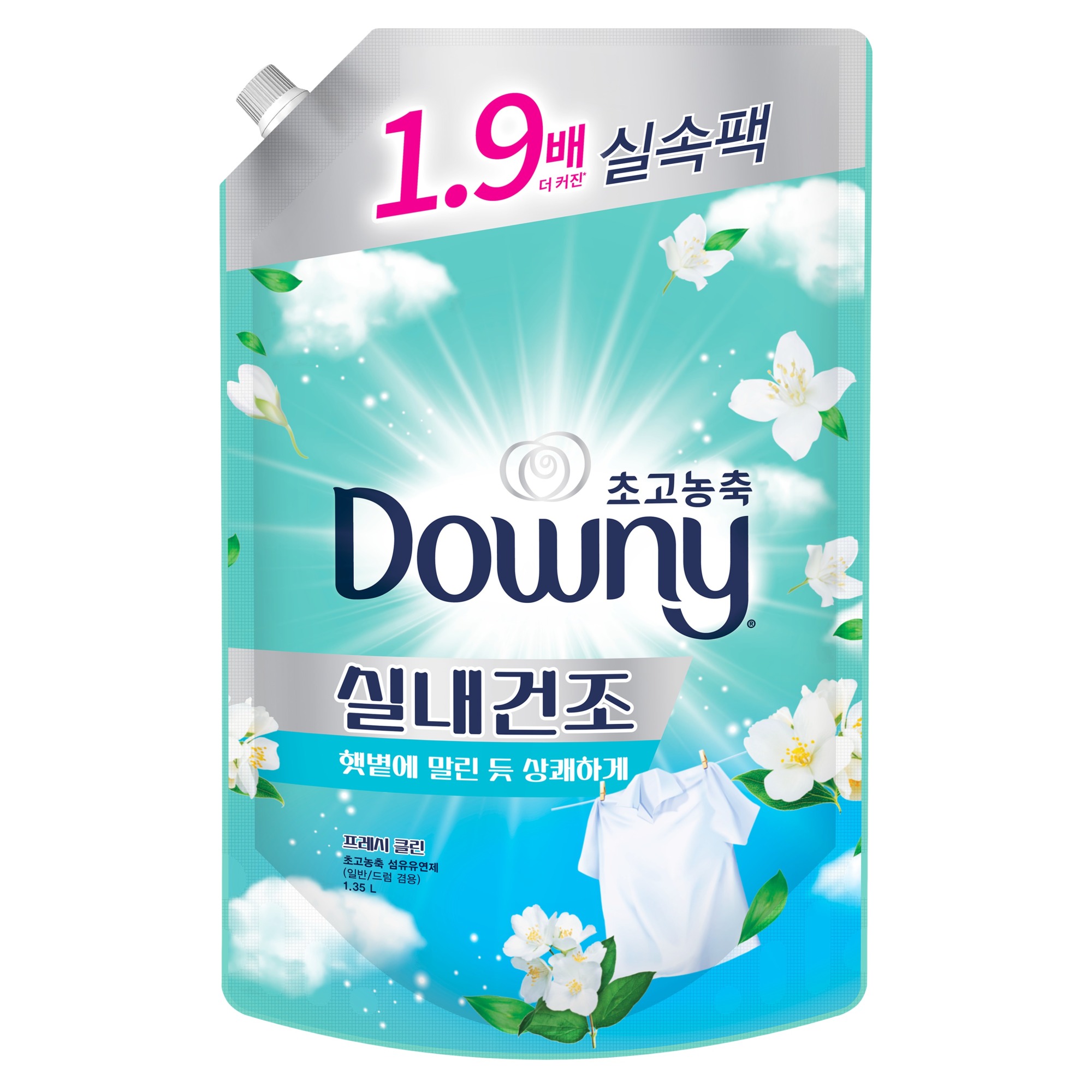 다우니 실내건조 초고농축 섬유유연제 프레시 클린 자스민향 리필 7,850원