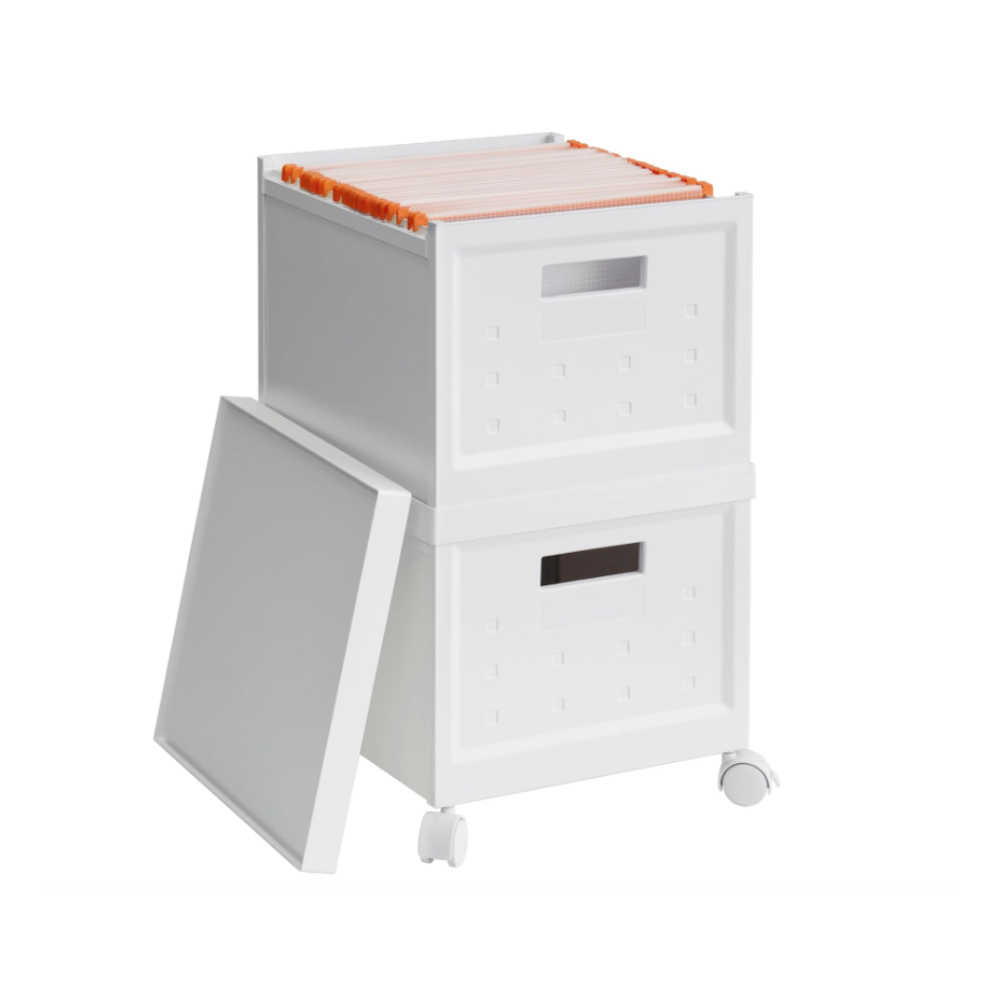 서류정리함 2개 세트 문서보관함 파일꽂이 화일박스 사무용품 보관상자 적층형 49,900원